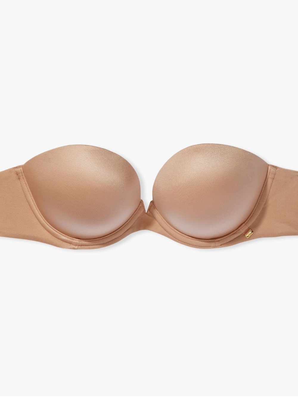 Victoria's Secret Very Sexy Invisible Push-Up Strapless Bra Praline 32D non-slip